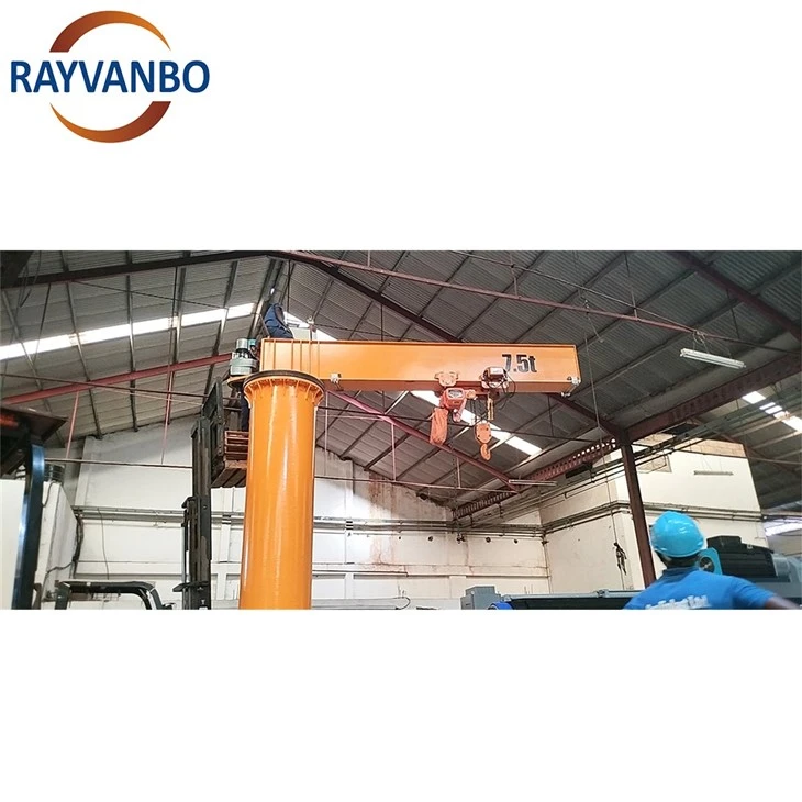 1 2 3 5 10 15 20 Ton Column-mounted Customized 360 Degree Rotation Manual Electric Slewing Jib Crane factory